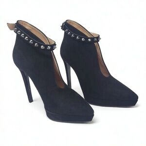 Studded Stiletto Platform Ankle Boots Size 6.5 Synthetic Goth Punk Alt Heel